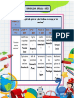 PLANIFICADOR SEMANAL 4 AÑOS PROYECTO 1 SEM 2 del 8 al 12 abril