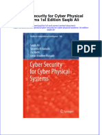 Download textbook Cyber Security For Cyber Physical Systems 1St Edition Saqib Ali ebook all chapter pdf 