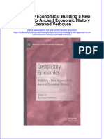 Download full chapter Complexity Economics Building A New Approach To Ancient Economic History Koenraad Verboven pdf docx