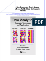Download pdf Data Analytics Concepts Techniques And Applications 1St Edition Mohiuddin Ahmed ebook full chapter 