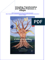 Textbook Critical Schooling Transformative Theory and Practice Francisco J Villegas Ebook All Chapter PDF