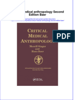Textbook Critical Medical Anthropology Second Edition Baer Ebook All Chapter PDF
