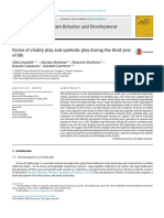 Español, S., Bordoni, M., Martinez, (... ) (2015) - Forms of Vitality Play and Symbolic Play During The Third Yearof Life