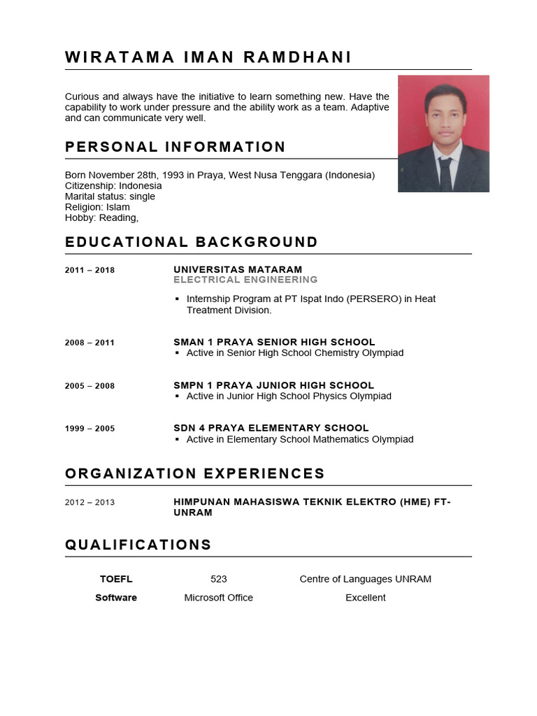 Electrical Engineering Graduate Profile | PDF