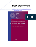 Textbook Dar Al Islam Dar Al Arb Territories People Identities Giuliano Lancioni Ebook All Chapter PDF