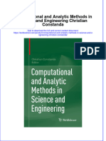 Download full chapter Computational And Analytic Methods In Science And Engineering Christian Constanda pdf docx