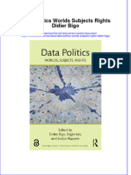 PDF Data Politics Worlds Subjects Rights Didier Bigo Ebook Full Chapter