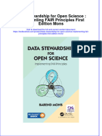 Download textbook Data Stewardship For Open Science Implementing Fair Principles First Edition Mons ebook all chapter pdf 