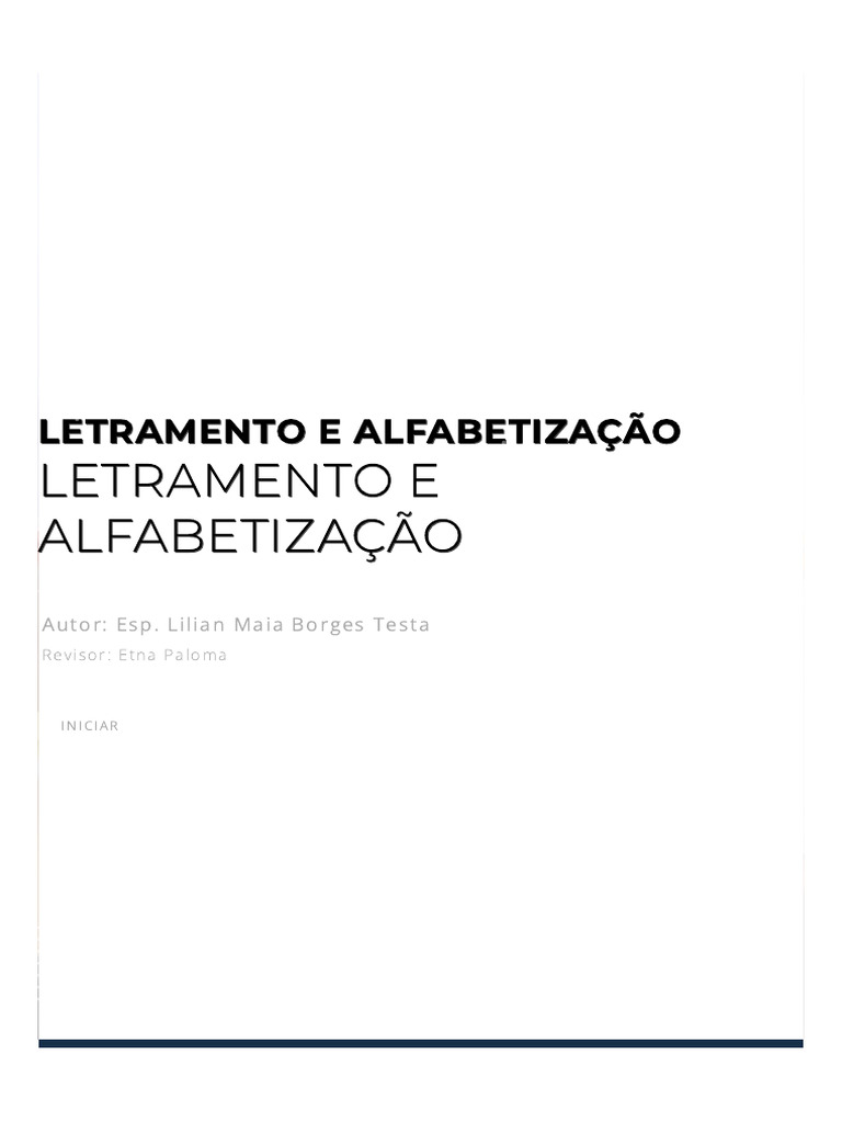 Alfabetização e Letramento na Educação | PDF | Alfabetização | Pedagogia