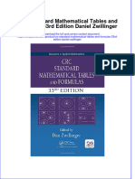Download textbook Crc Standard Mathematical Tables And Formulas 33Rd Edition Daniel Zwillinger ebook all chapter pdf 