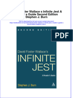 PDF David Foster Wallace S Infinite Jest A Reader S Guide Second Edition Stephen J Burn Ebook Full Chapter