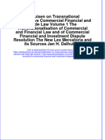 Download textbook Dalhuisen On Transnational Comparative Commercial Financial And Trade Law Volume 1 The Transnationalisation Of Commercial And Financial Law And Of Commercial Financial And Investment Dispute Resolutio ebook all chapter pdf 