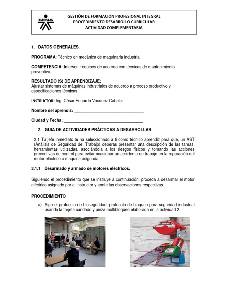 Practica Mantenimiento Mecanico Desarmado Motores 2022 Descargar