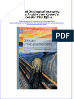 Download pdf Crisis And Ontological Insecurity Serbias Anxiety Over Kosovos Secession Filip Ejdus ebook full chapter 