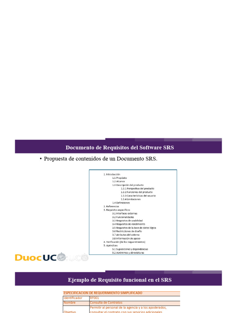 Ejemplo de Requisitos en Documento SRS | PDF | Software | Usuario ...