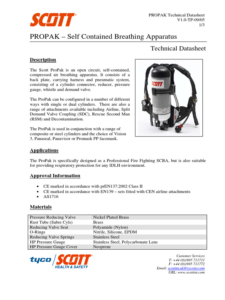 PROPAK Technical Datasheet ENG 72dpi | PDF | Valve | Manufactured Goods