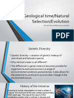 Bio03 Geo Time - Creation - Nat Sel - Evol - Mutations