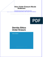 Download textbook Derrida Ethics Under Erasure Nicole Anderson ebook all chapter pdf 