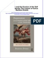 Download textbook Depression And The Erosion Of The Self In Late Modernity The Lesson Of Icarus Barbara Dowds ebook all chapter pdf 