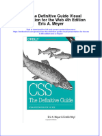 Textbook Css The Definitive Guide Visual Presentation For The Web 4Th Edition Eric A Meyer Ebook All Chapter PDF