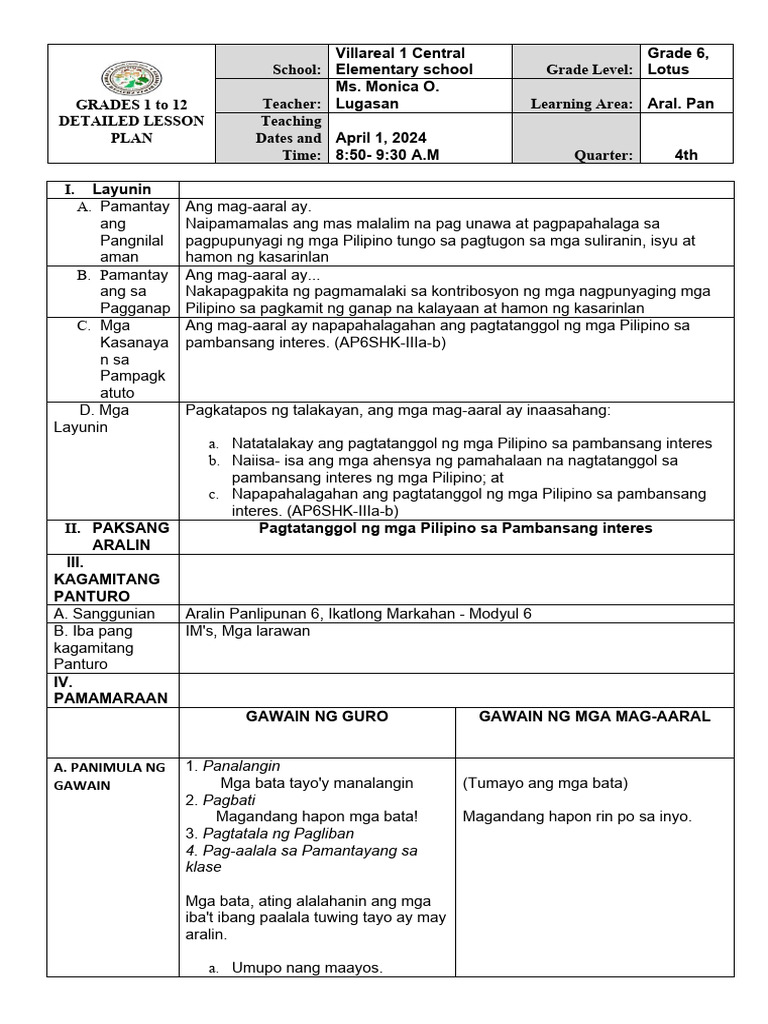 DepEd Template | PDF