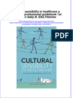 Textbook Cultural Sensibility in Healthcare A Personal Professional Guid1St Edition Sally N Ellis Fletcher Ebook All Chapter PDF