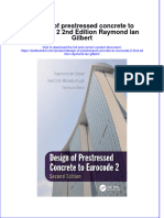 Download textbook Design Of Prestressed Concrete To Eurocode 2 2Nd Edition Raymond Ian Gilbert ebook all chapter pdf 