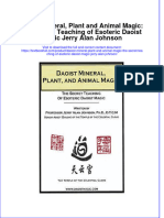 Textbook Daoist Mineral Plant and Animal Magic The Secret Teaching of Esoteric Daoist Magic Jerry Alan Johnson Ebook All Chapter PDF