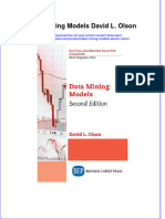 Download textbook Data Mining Models David L Olson ebook all chapter pdf 
