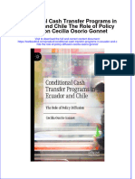 Full Chapter Conditional Cash Transfer Programs in Ecuador and Chile The Role of Policy Diffusion Cecilia Osorio Gonnet PDF