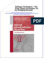 Textbook Deductive Software Verification The Key Book From Theory To Practice 1St Edition Wolfgang Ahrendt Ebook All Chapter PDF