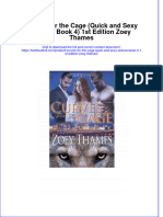 PDF Curves For The Cage Quick and Sexy Wolves Book 4 1St Edition Zoey Thames Ebook Full Chapter