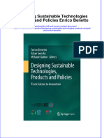 Textbook Designing Sustainable Technologies Products and Policies Enrico Benetto Ebook All Chapter PDF
