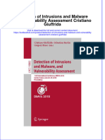 Textbook Detection of Intrusions and Malware and Vulnerability Assessment Cristiano Giuffrida Ebook All Chapter PDF