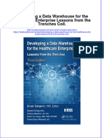 Textbook Developing A Data Warehouse For The Healthcare Enterprise Lessons From The Trenches Coll Ebook All Chapter PDF