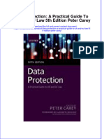 Download pdf Data Protection A Practical Guide To Uk And Eu Law 5Th Edition Peter Carey ebook full chapter 