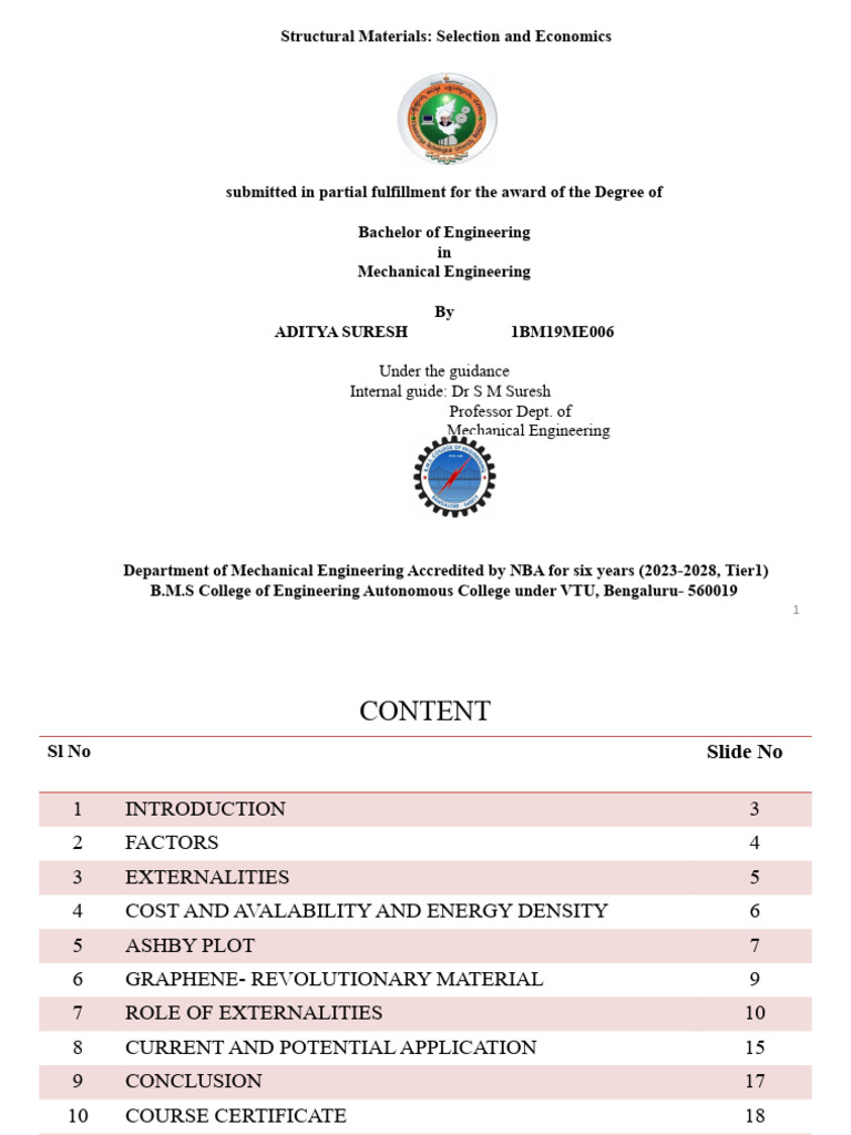 SEMINARPRESENTATIONFINALPPT Aditya | PDF | Graphene | Engineering