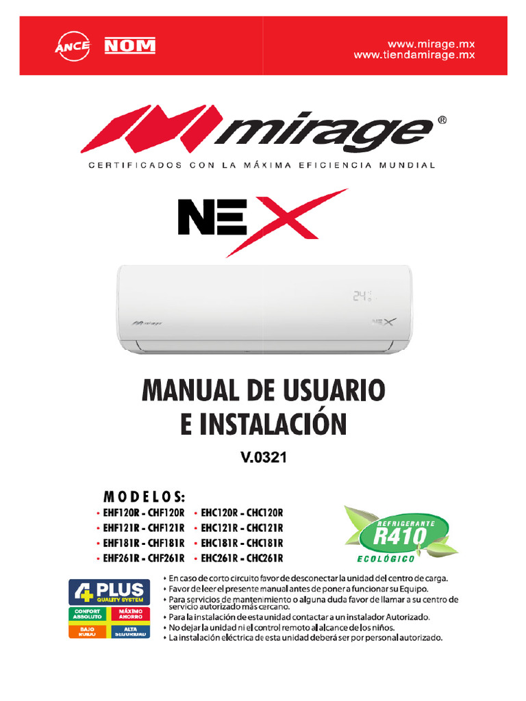 Mirage Mini Split Manual