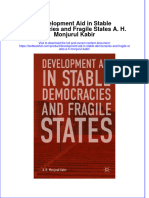 Download textbook Development Aid In Stable Democracies And Fragile States A H Monjurul Kabir ebook all chapter pdf 