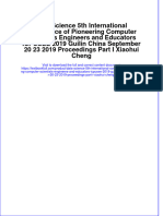 Download pdf Data Science 5Th International Conference Of Pioneering Computer Scientists Engineers And Educators Icpcsee 2019 Guilin China September 20 23 2019 Proceedings Part I Xiaohui Cheng ebook full chapter 