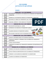 Experiencias de Aprendizaje para CDI