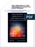 Download textbook Data Analytics Applications In Latin America And Emerging Economies First Edition Rodriguez ebook all chapter pdf 