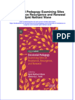 Download textbook Decolonial Pedagogy Examining Sites Of Resistance Resurgence And Renewal Njoki Nathani Wane ebook all chapter pdf 