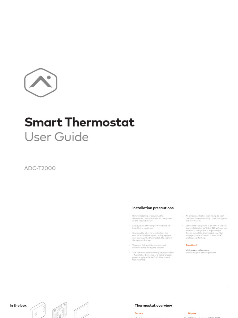 Smart Thermostat Installation Guide | PDF | Thermostat | Radio