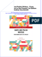 Download full chapter Dante And Polish Writers From Romanticism To The Present 1St Edition Andrea Ceccherelli pdf docx