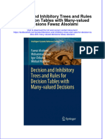 Download pdf Decision And Inhibitory Trees And Rules For Decision Tables With Many Valued Decisions Fawaz Alsolami ebook full chapter 