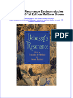 Download pdf Debussy S Resonance Eastman Studies In Music 150 1St Edition Matthew Brown ebook full chapter 