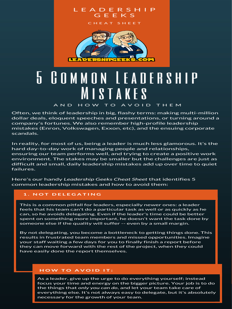 5 Common Leadership Mistakes | PDF | Walmart | Leadership