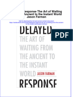 Download textbook Delayed Response The Art Of Waiting From The Ancient To The Instant World Jason Farman ebook all chapter pdf 