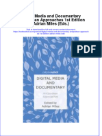 Download textbook Digital Media And Documentary Antipodean Approaches 1St Edition Adrian Miles Eds ebook all chapter pdf 